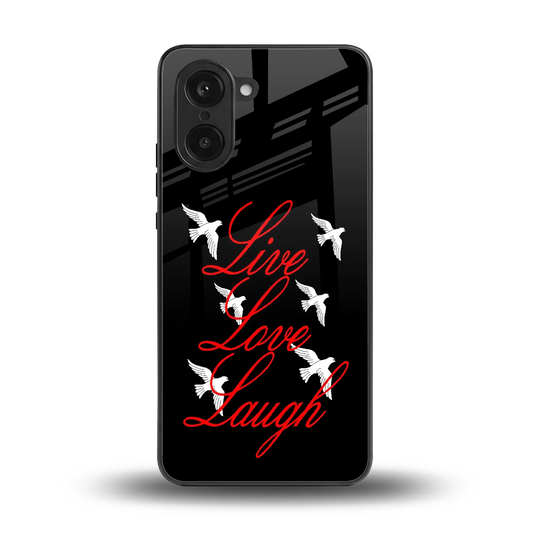 Live Love Laugh back phone cover | glass case for oneplus nord ce5 5g