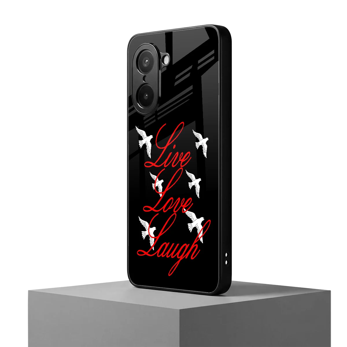 Live Love Laugh oneplus nord ce5 5g mobile cover | shockproof glass phone case