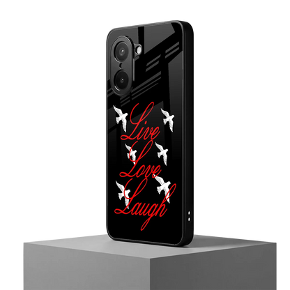 Live Love Laugh oneplus nord ce5 5g mobile cover | shockproof glass phone case