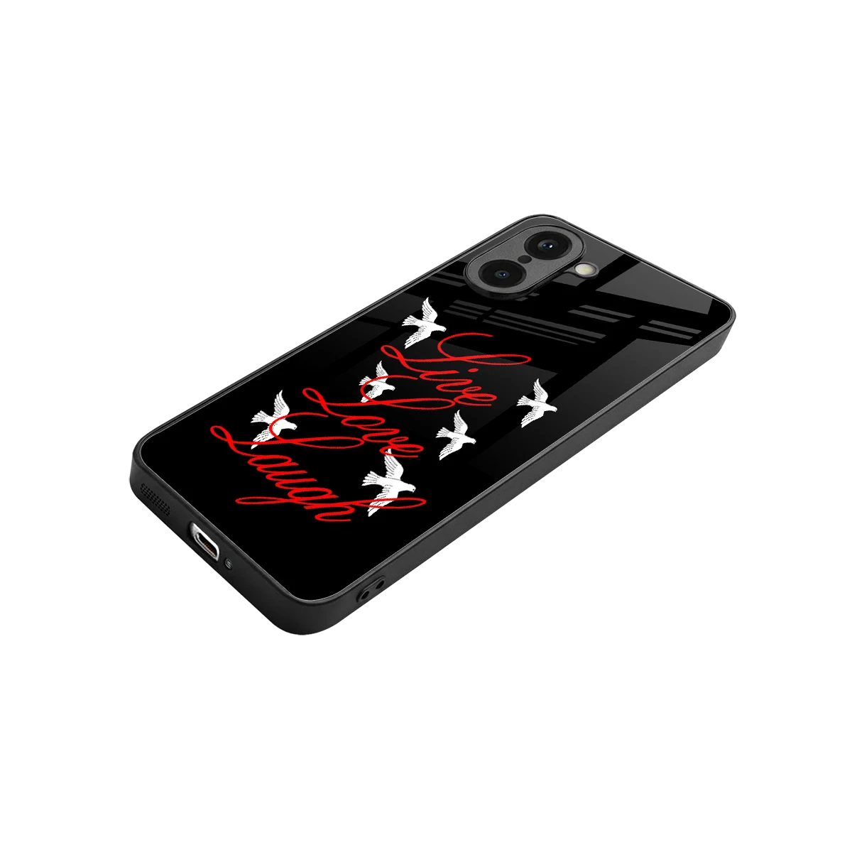 Live Love Laugh stylish phone case for oneplus nord ce5 5g | glossy glass and slim fit