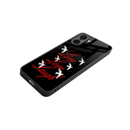 Live Love Laugh stylish phone case for oneplus nord ce5 5g | glossy glass and slim fit