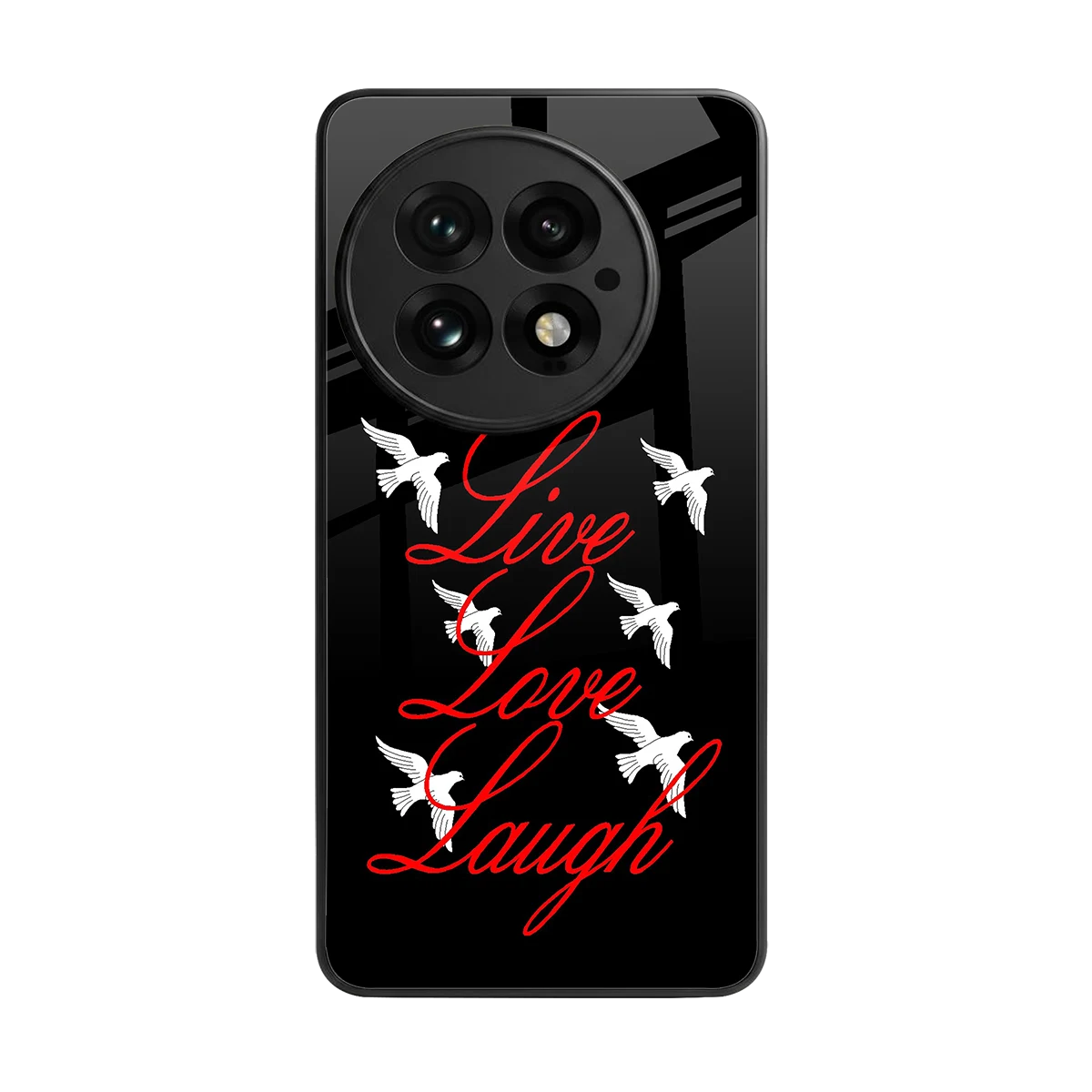 Live Love Laugh back phone cover | glass case for oneplus 13