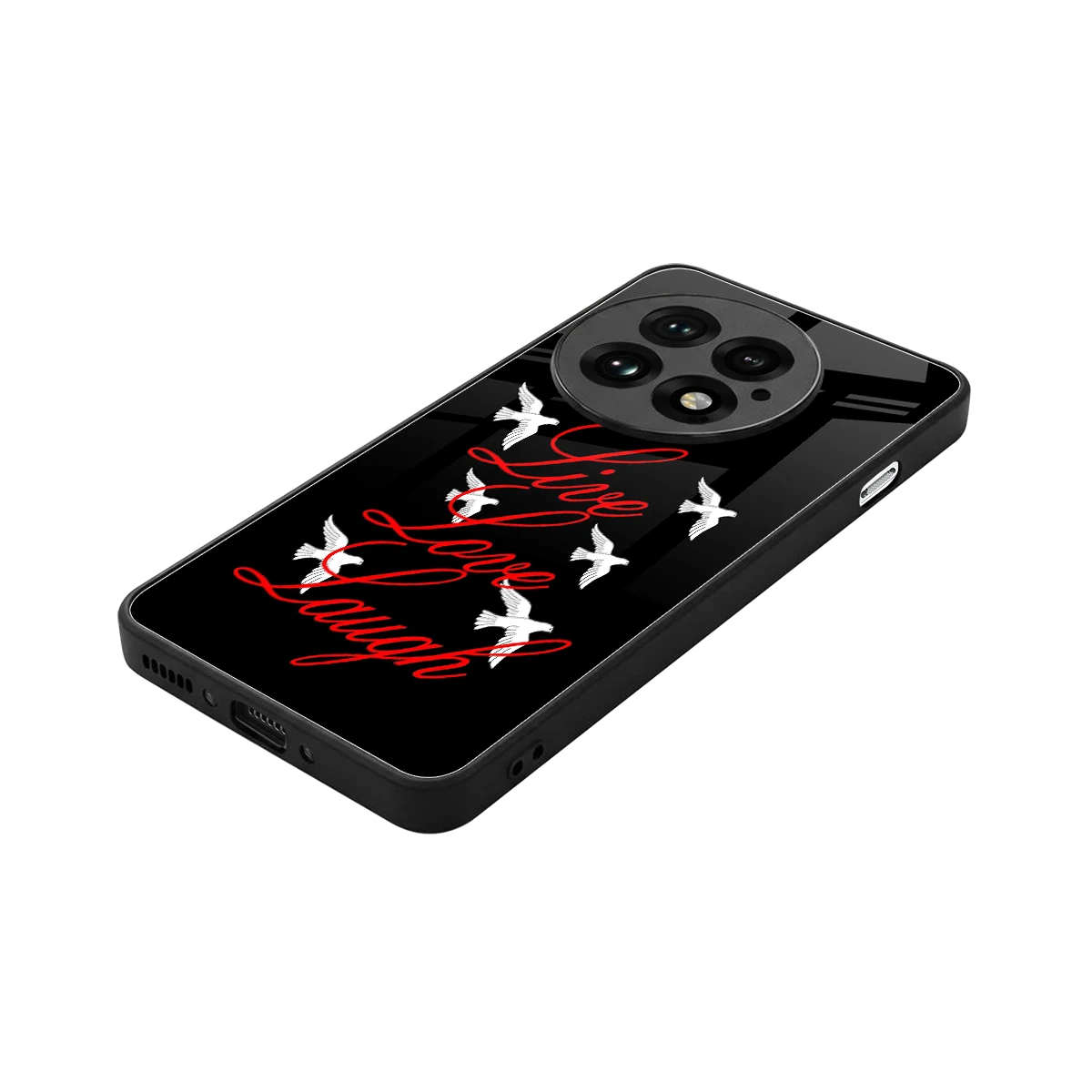 Live Love Laugh stylish phone case for oneplus 13 | glossy glass and slim fit