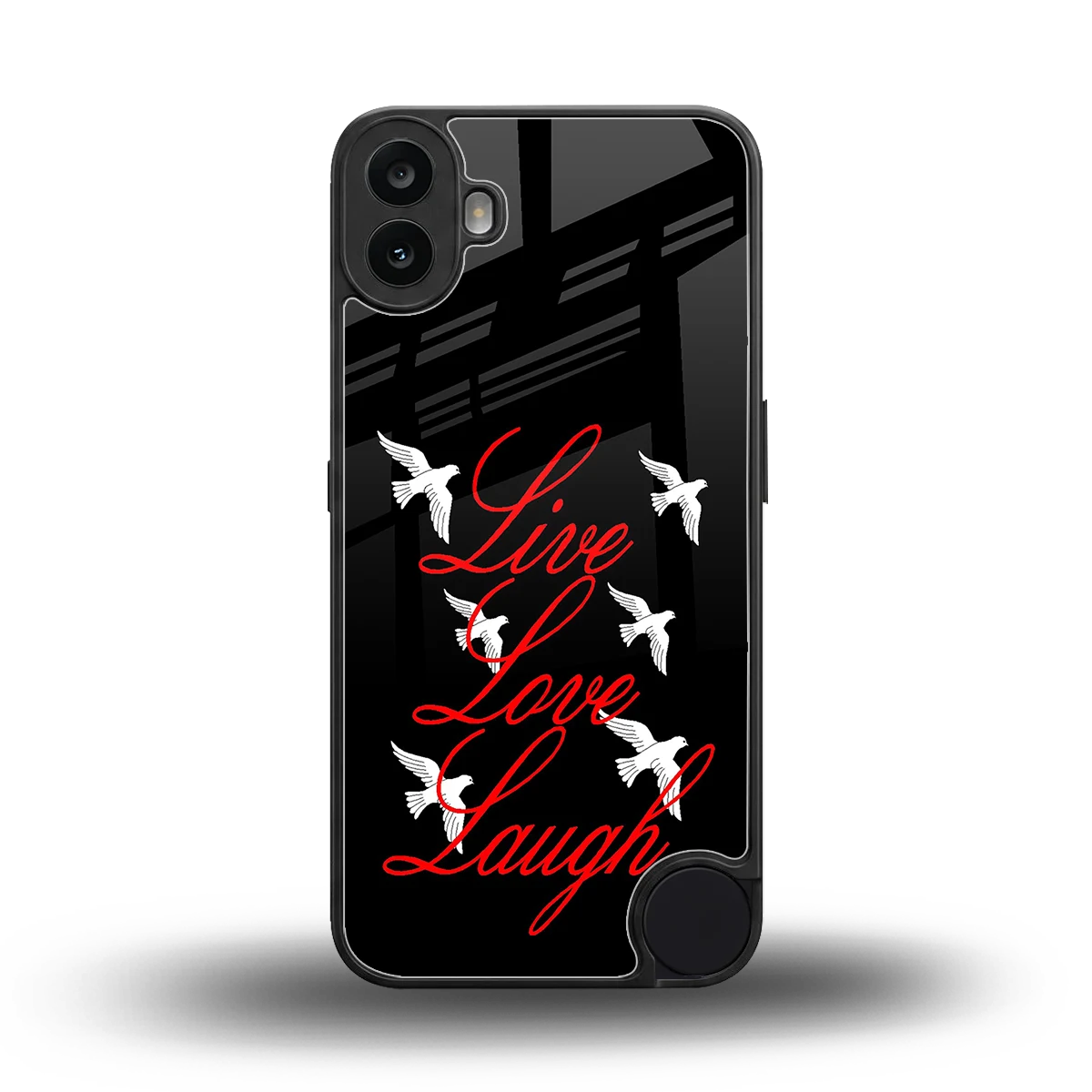 Live Love Laugh back phone cover | glass case for cmf nothing phone 1