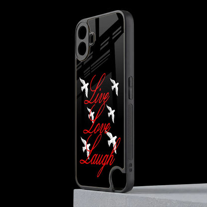 Live Love Laugh cmf nothing phone 1 mobile cover | shockproof glass phone case