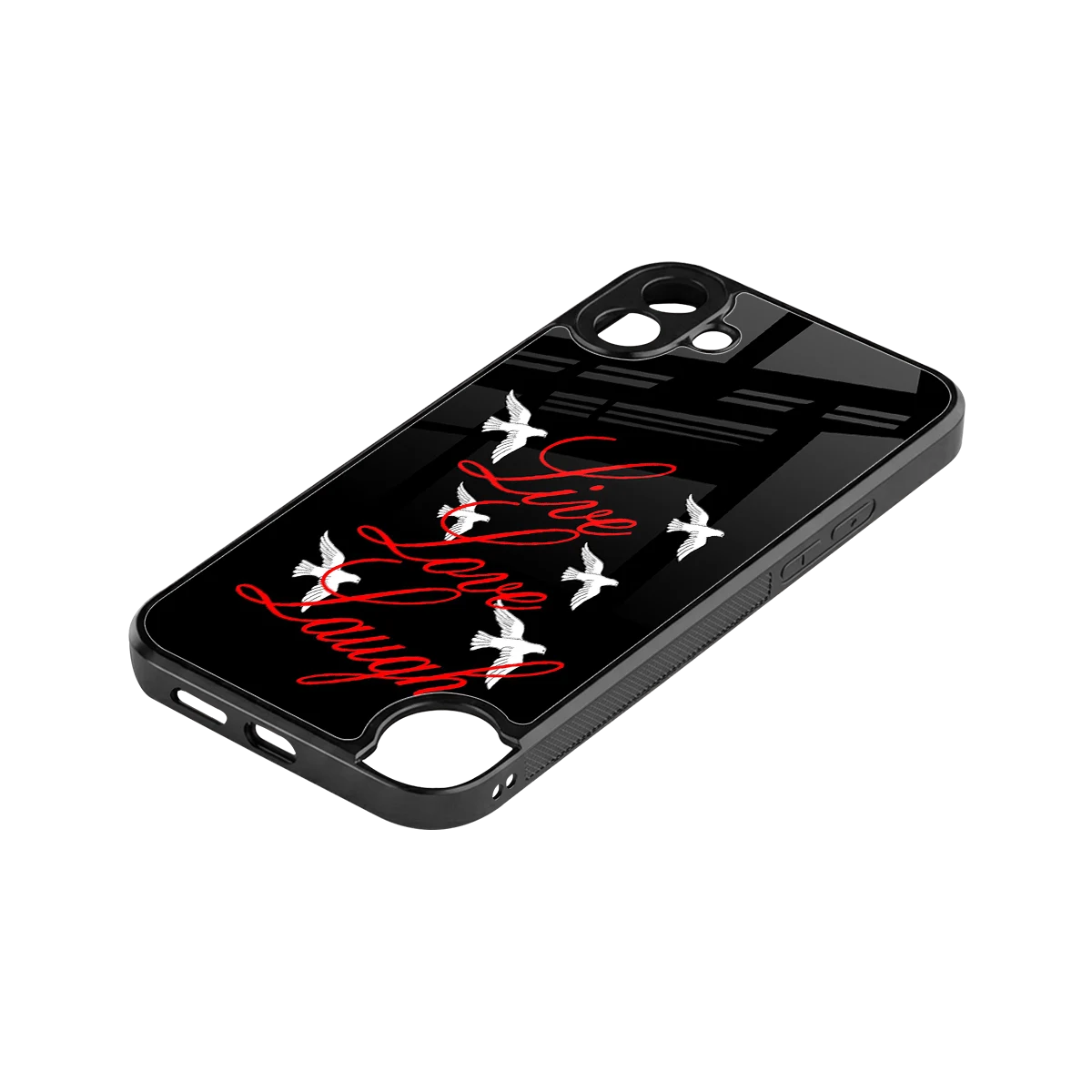 Live Love Laugh stylish phone case for cmf nothing phone 1 | glossy glass and slim fit
