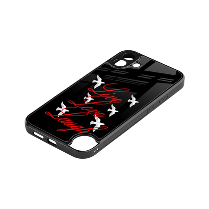 Live Love Laugh stylish phone case for cmf nothing phone 1 | glossy glass and slim fit