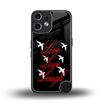 Live Love Laugh back phone cover | glass case for cmf nothing phone 2 pro