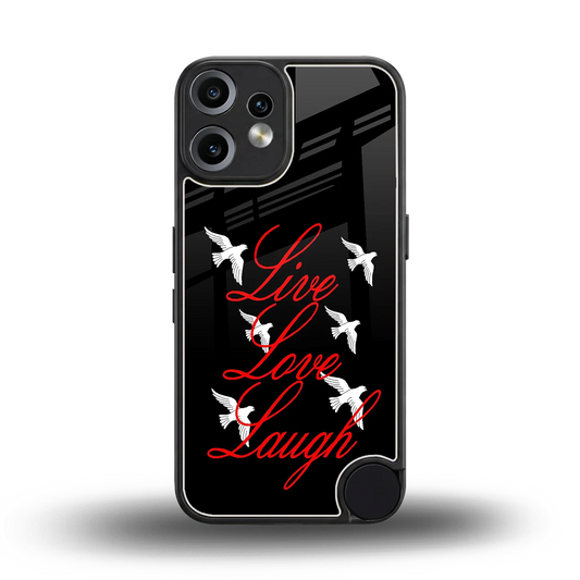 Live Love Laugh back phone cover | glass case for cmf nothing phone 2 pro