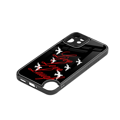 Live Love Laugh stylish phone case for cmf nothing phone 2 pro | glossy glass and slim fit