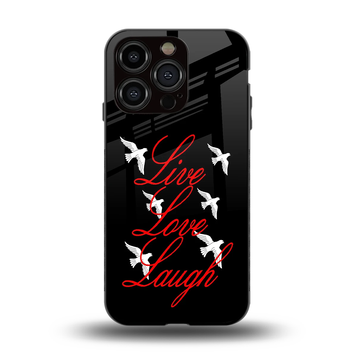 Live Love Laugh back phone cover | glass case for iphone 13 pro