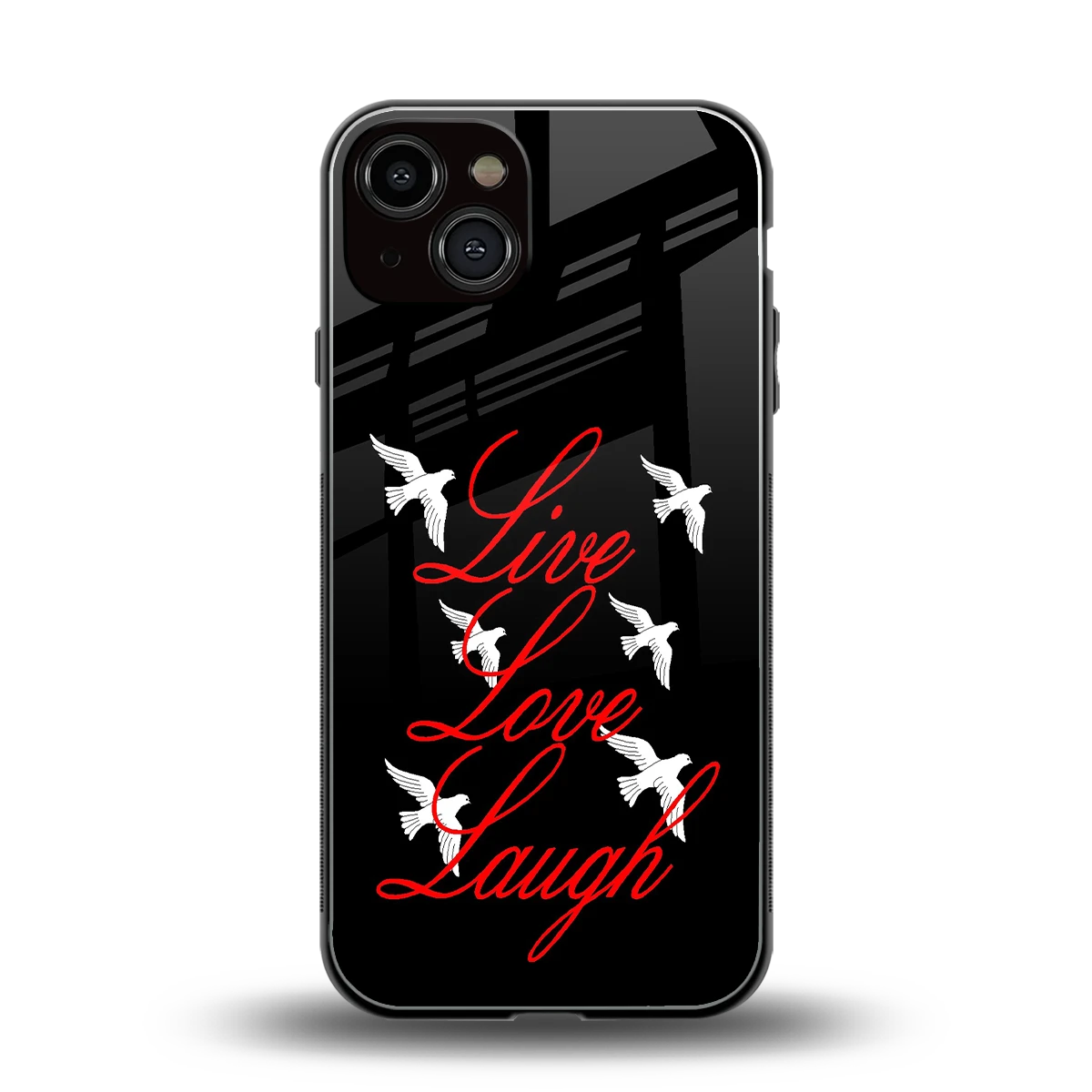 Live Love Laugh back phone cover | glass case for iphone 14