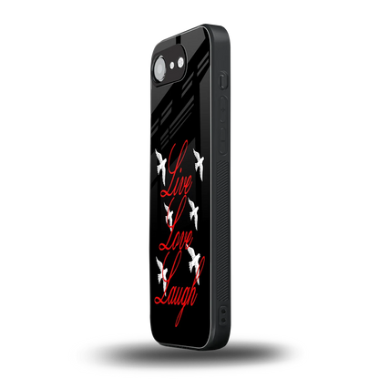 Live Love Laugh iphone 16e mobile cover | shockproof glass phone case