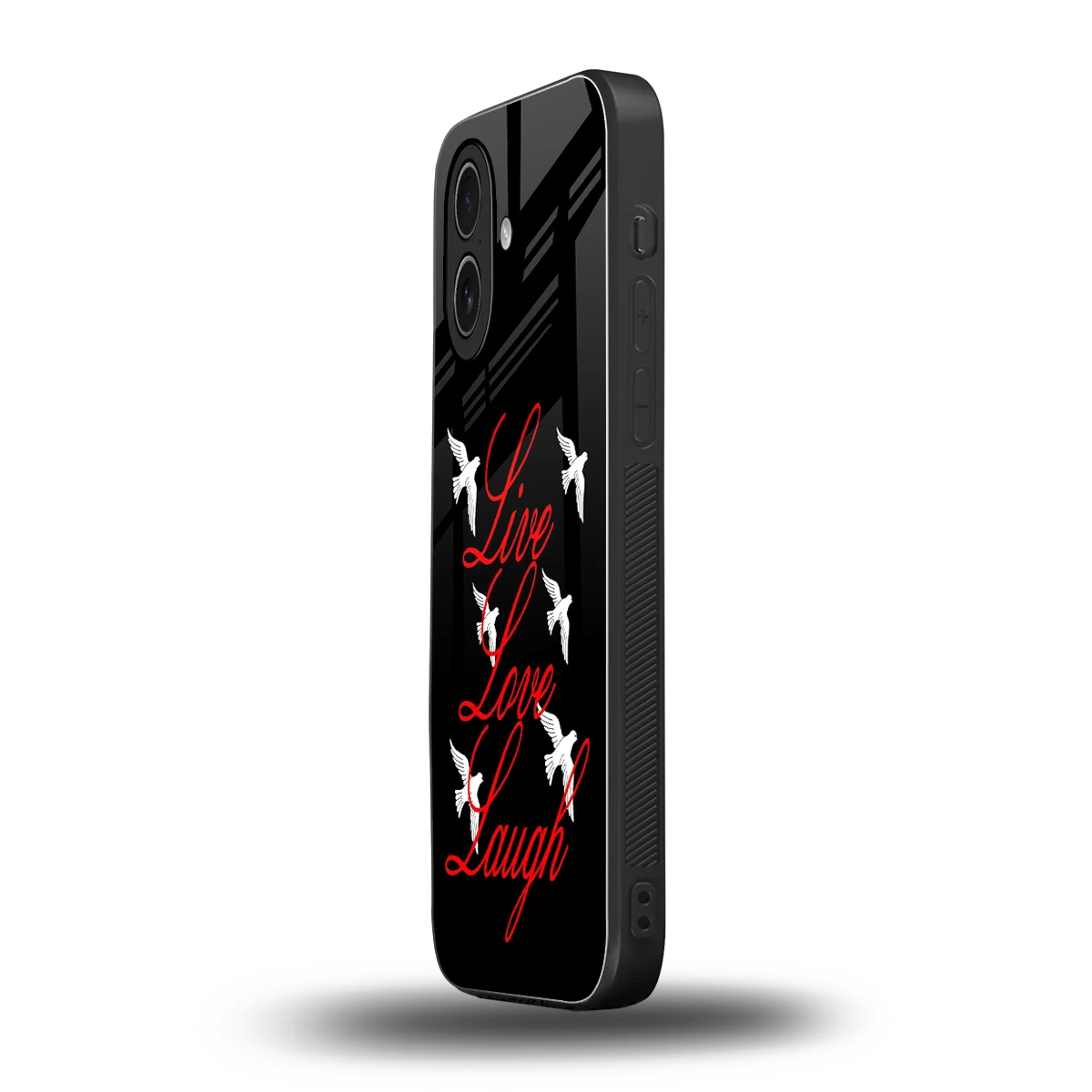 Live Love Laugh iphone 17 mobile cover | shockproof glass phone case