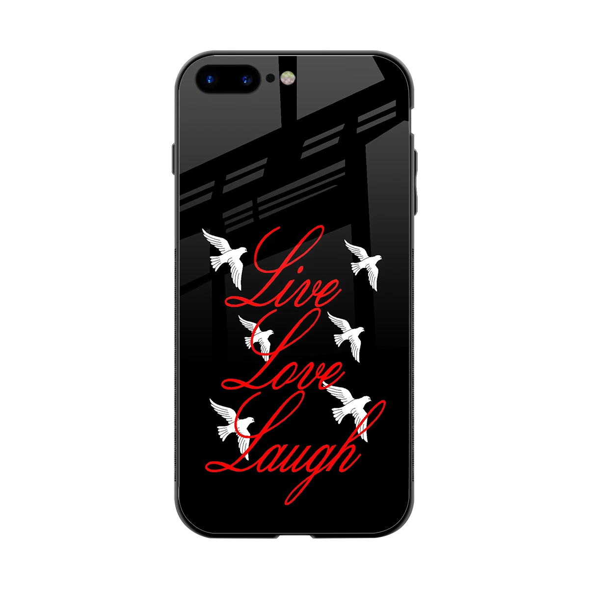 Live Love Laugh back phone cover | glass case for iphone 7 plus
