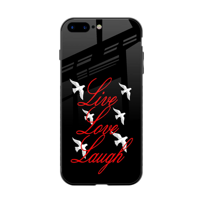 Live Love Laugh back phone cover | glass case for iphone 8 plus