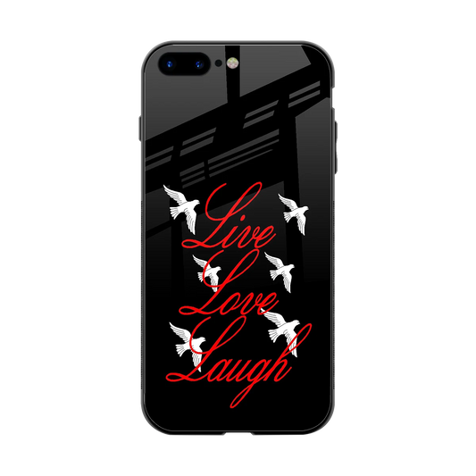 Live Love Laugh back phone cover | glass case for iphone 8 plus