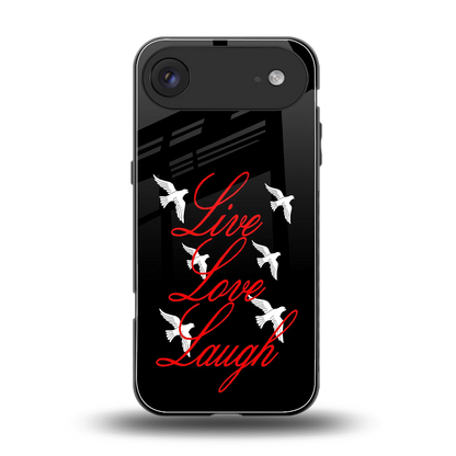 Live Love Laugh back phone cover | glass case for iphone air