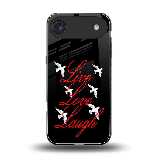 Live Love Laugh back phone cover | glass case for iphone air