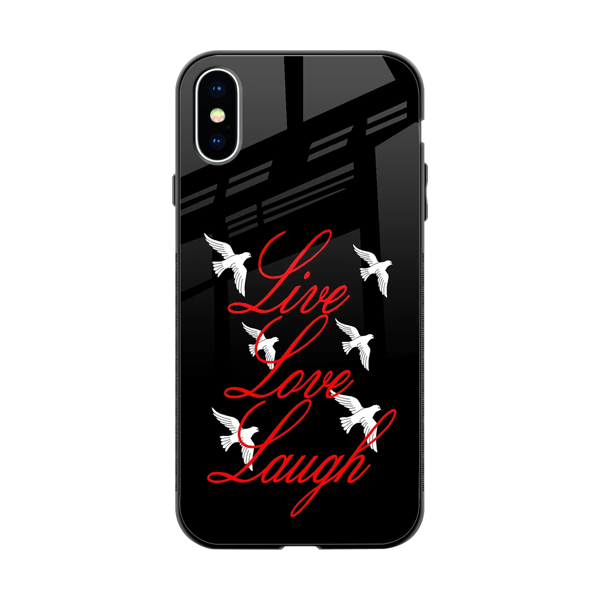 Live Love Laugh back phone cover | glass case for iphone x