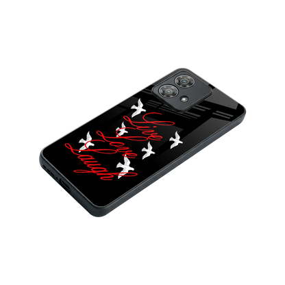 Live Love Laugh stylish phone case for motorola edge 40 neo 5g | glossy glass and slim fit