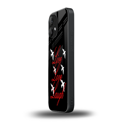 Live Love Laugh nothing phone 2 mobile cover | shockproof glass phone case
