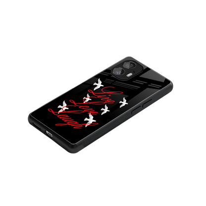 Live Love Laugh stylish phone case for nothing phone 2 | glossy glass and slim fit