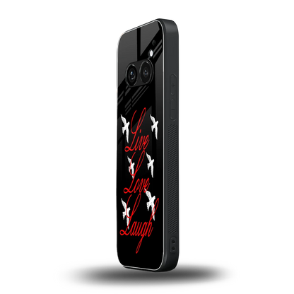 Live Love Laugh nothing phone 2a plus mobile cover | shockproof glass phone case