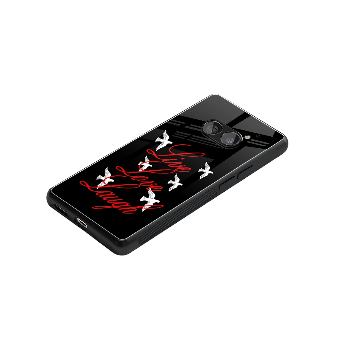 Live Love Laugh stylish phone case for nothing phone 2a plus | glossy glass and slim fit