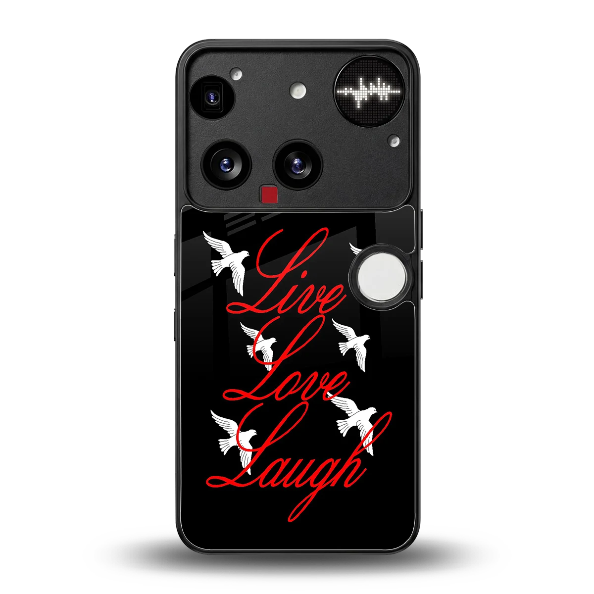 Live Love Laugh back phone cover | glass case for nothing phone 3