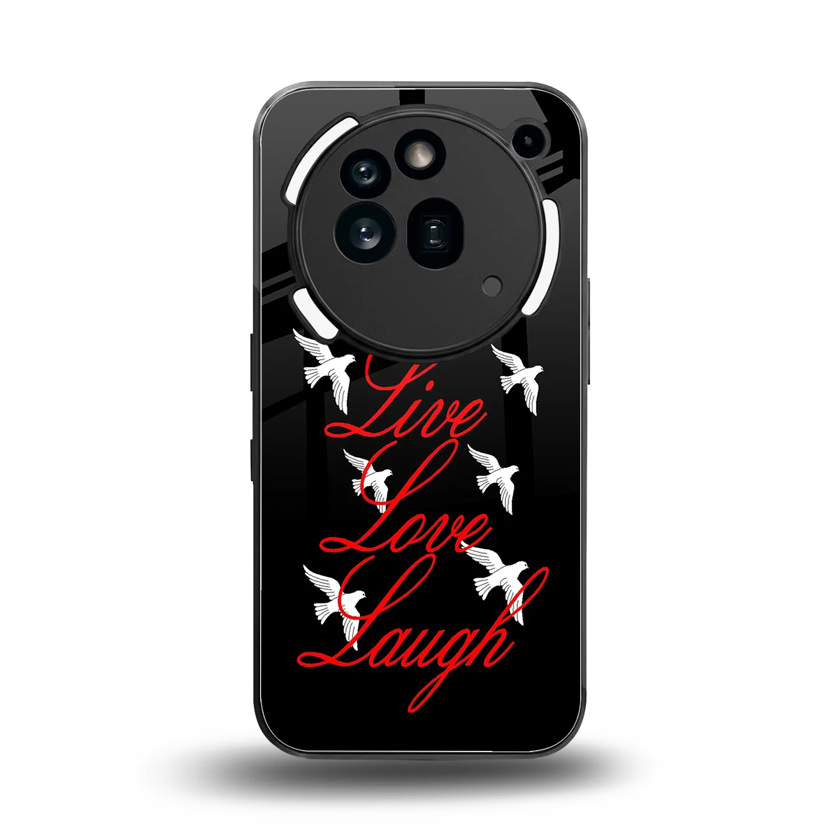 Live Love Laugh back phone cover | glass case for nothing phone 3a pro
