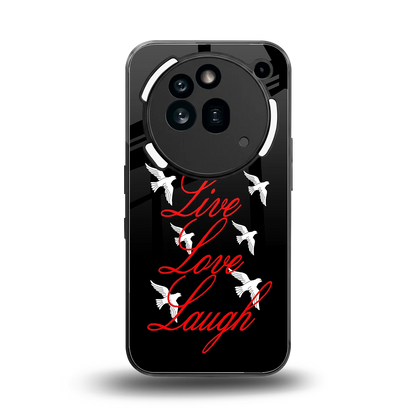 Live Love Laugh back phone cover | glass case for nothing phone 3a pro