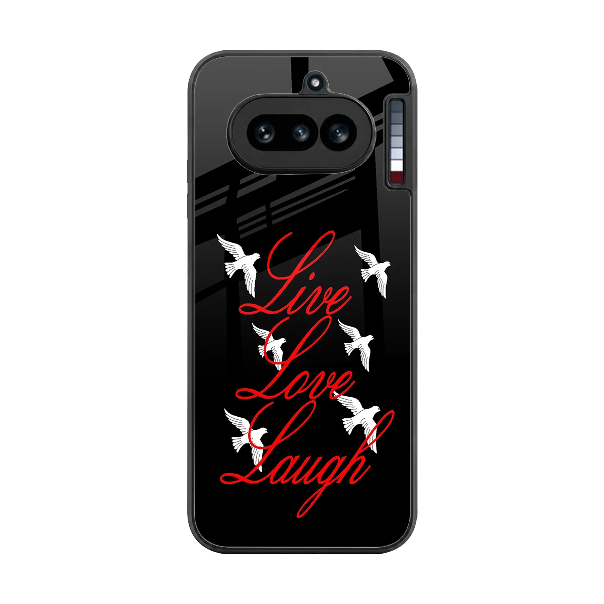 Live Love Laugh back phone cover | glass case for nothing phone 4a