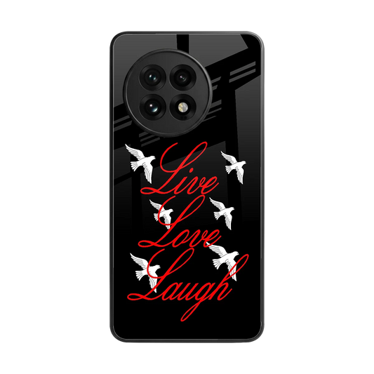 Live Love Laugh back phone cover | glass case for oneplus 13r