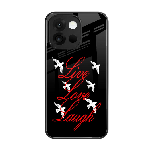 Live Love Laugh back phone cover | glass case for oneplus 13s