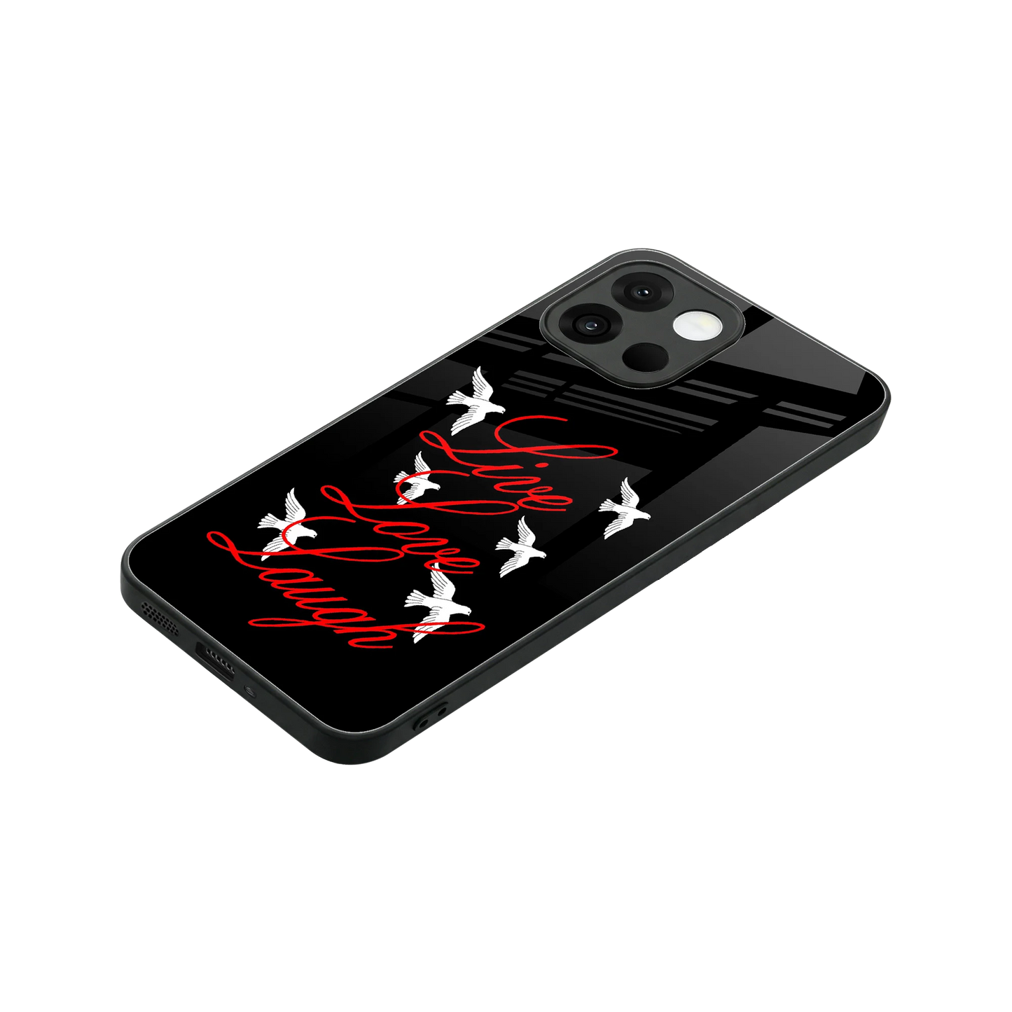 Live Love Laugh stylish phone case for oneplus 13s | glossy glass and slim fit