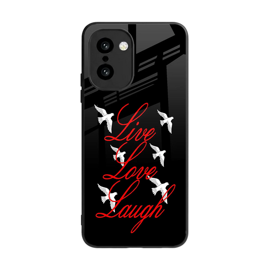 Live Love Laugh back phone cover | glass case for oneplus 15r