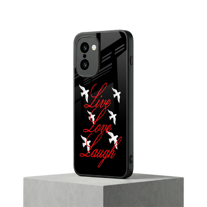 Live Love Laugh oneplus 15r mobile cover | shockproof glass phone case
