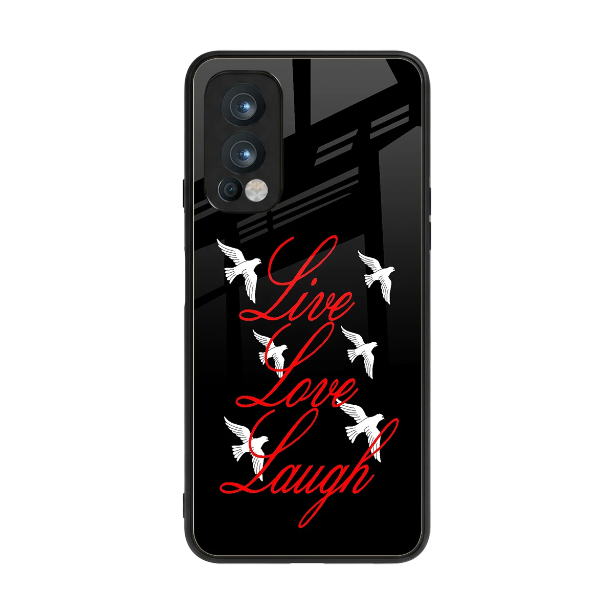 Live Love Laugh back phone cover | glass case for oneplus nord 2