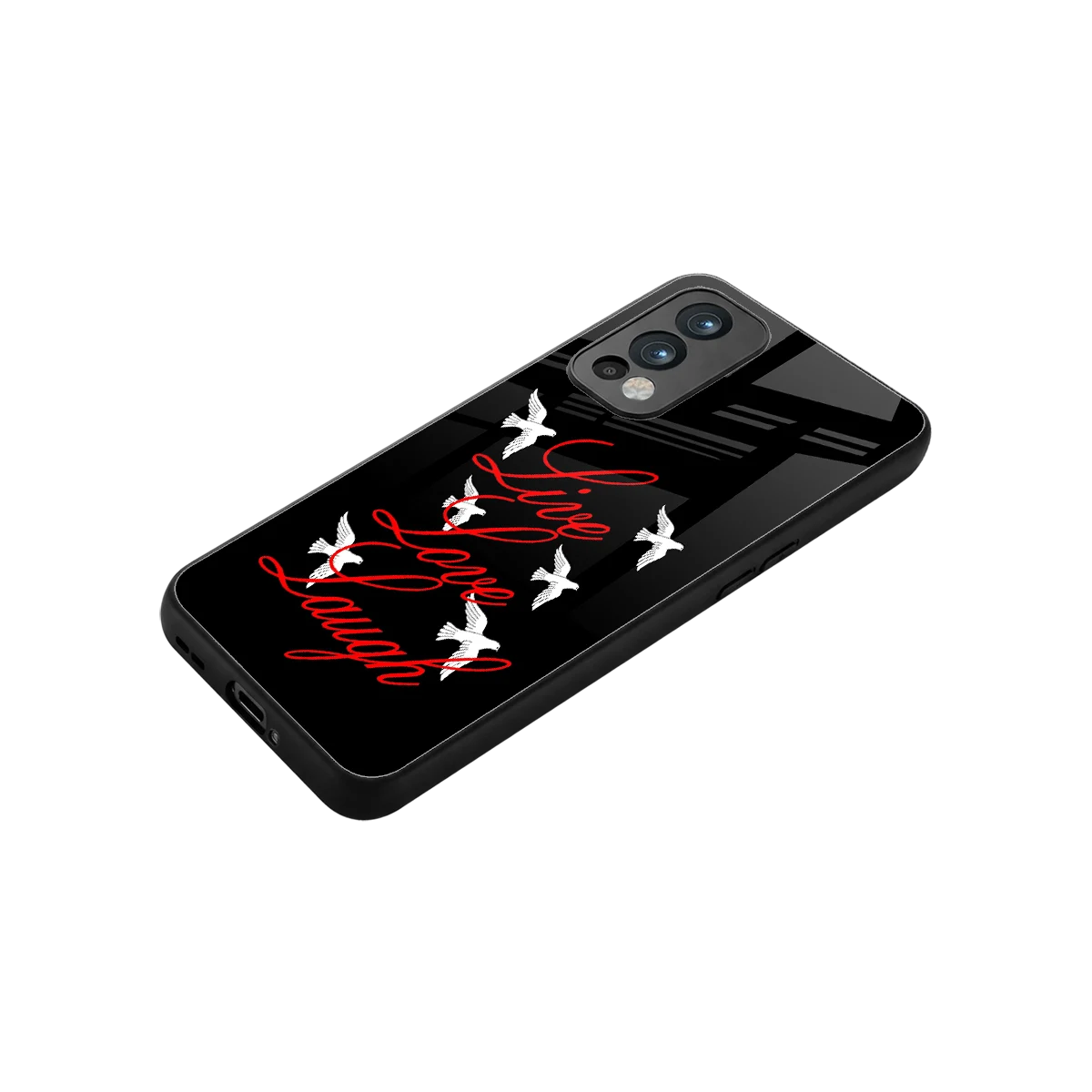 Live Love Laugh stylish phone case for oneplus nord 2 | glossy glass and slim fit