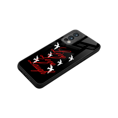 Live Love Laugh stylish phone case for oneplus nord 2 | glossy glass and slim fit