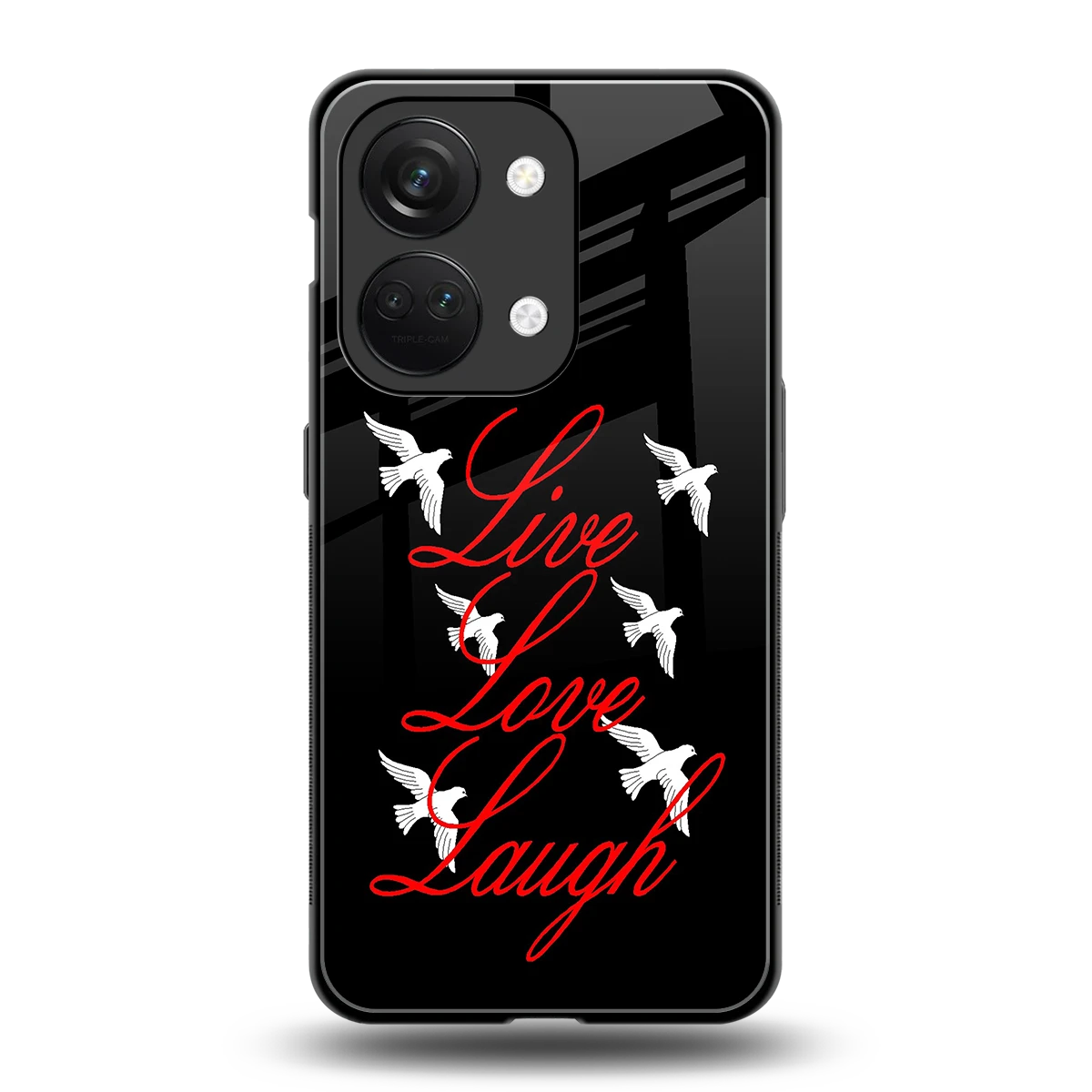 Live Love Laugh back phone cover | glass case for oneplus nord 3