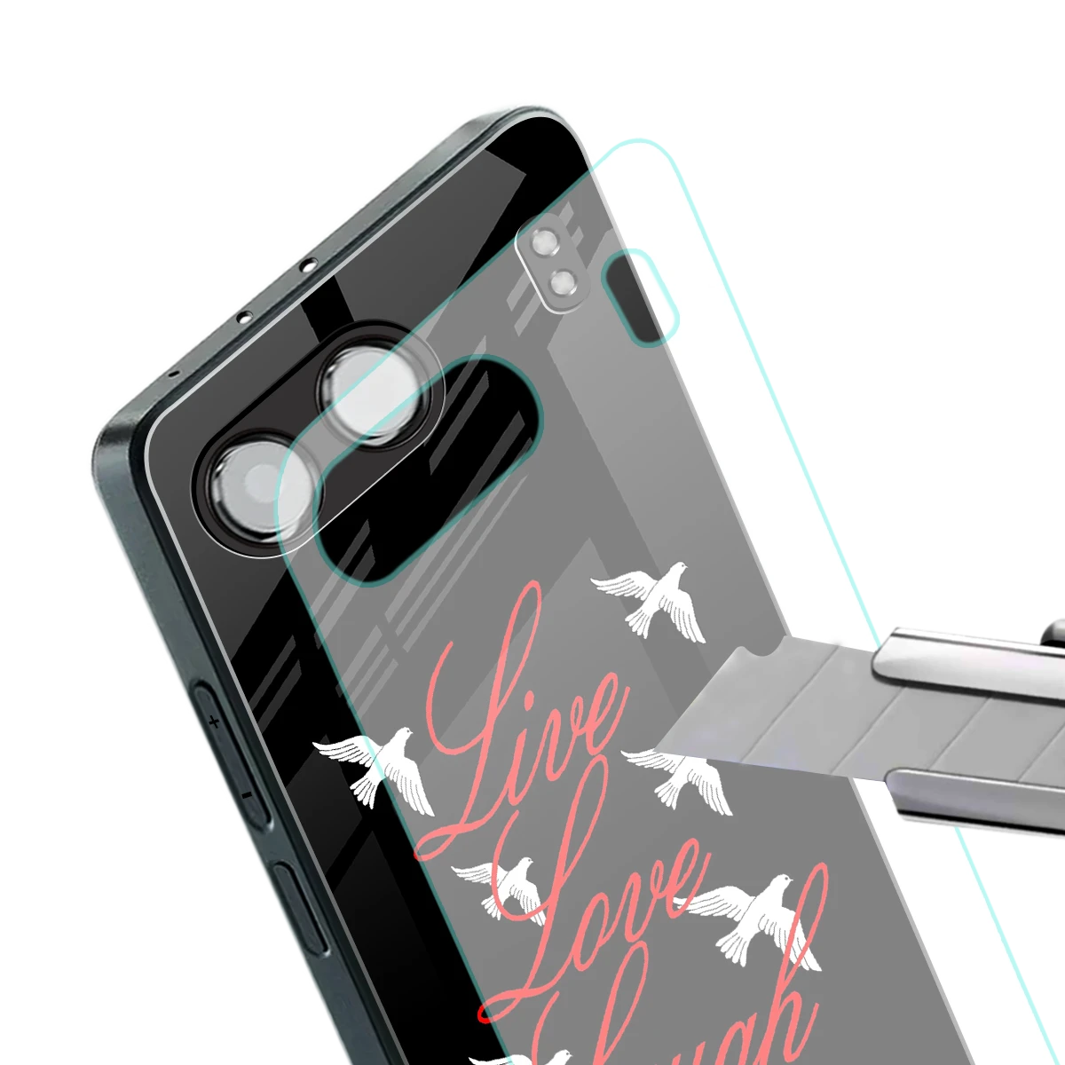 Live Love Laugh stylish phone case for oneplus nord 4 | glossy glass and slim fit