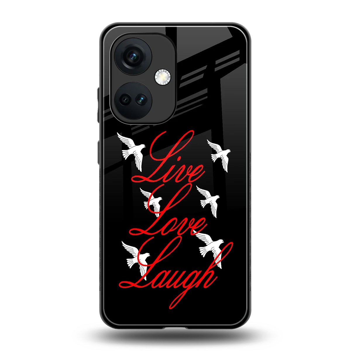 Live Love Laugh back phone cover | glass case for oneplus nord ce 3
