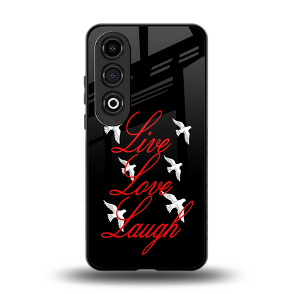 Live Love Laugh back phone cover | glass case for oneplus nord ce 4