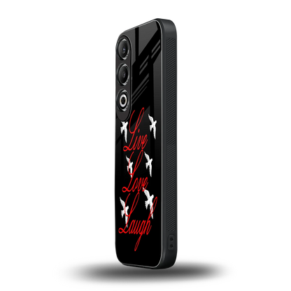 Live Love Laugh oneplus nord ce 4 mobile cover | shockproof glass phone case