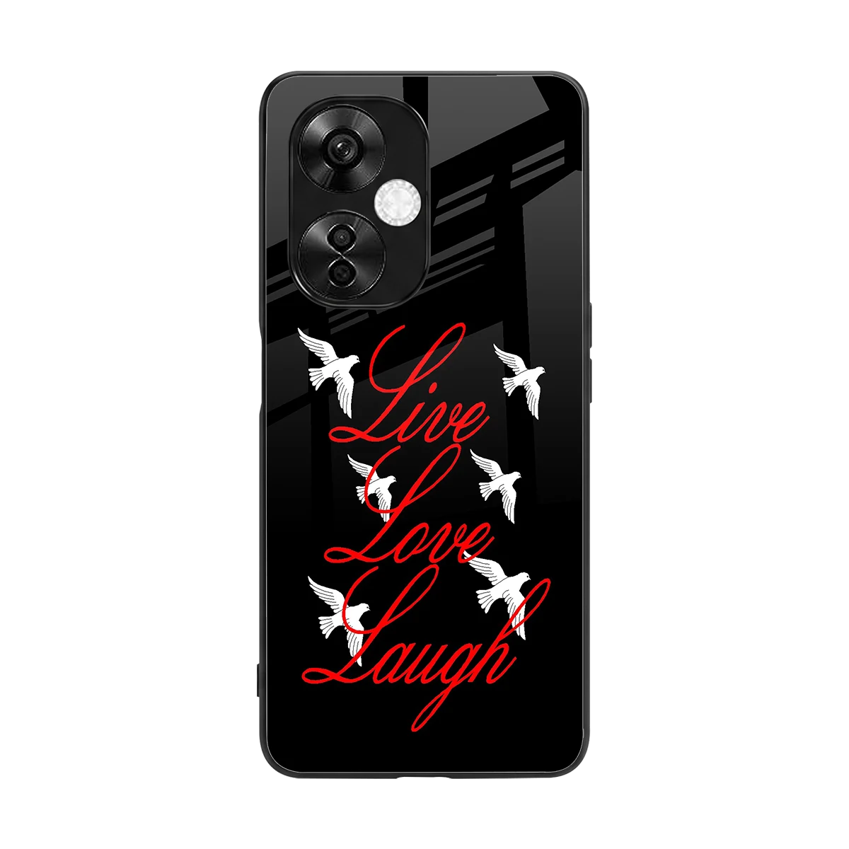 Live Love Laugh back phone cover | glass case for oneplus nord ce 3 lite
