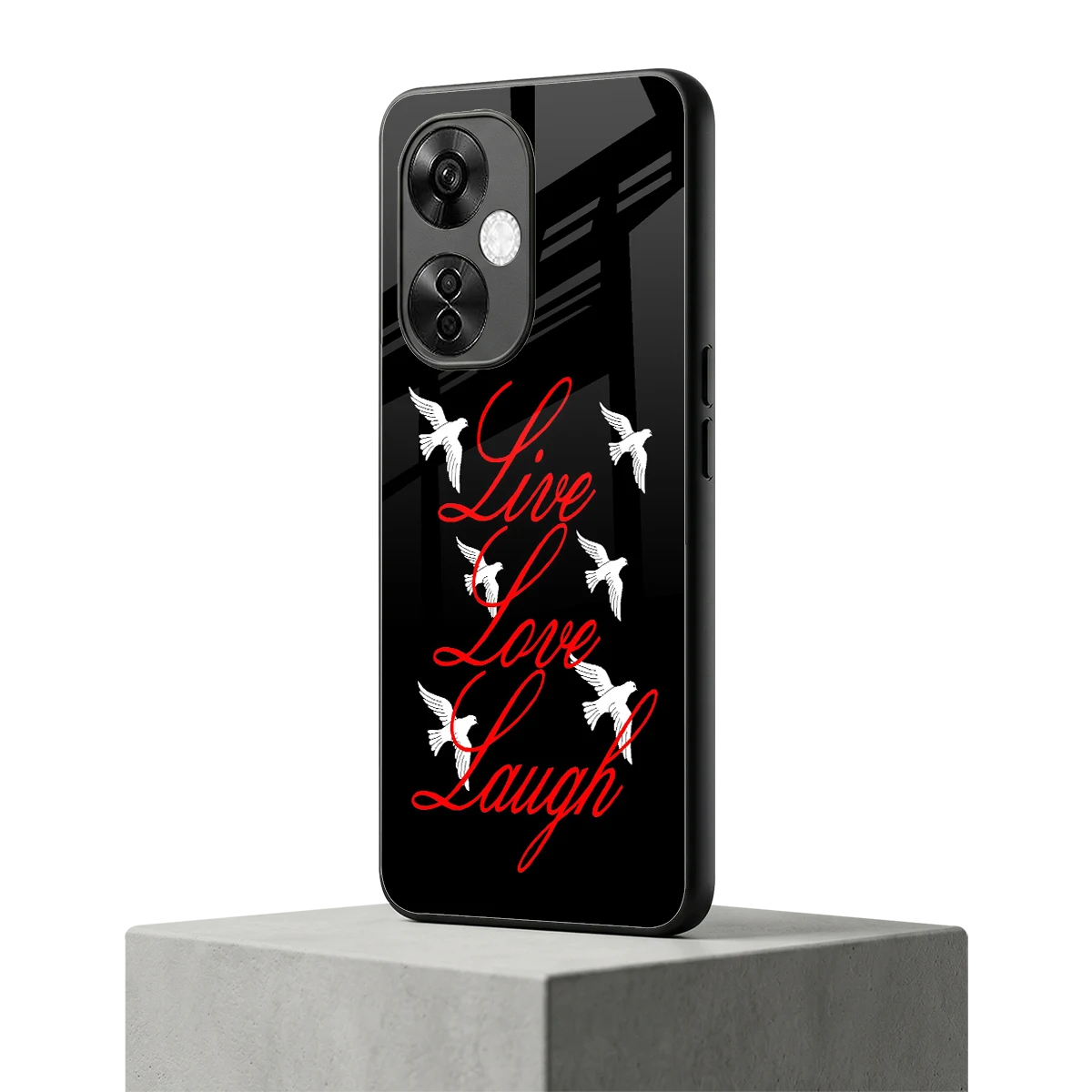 Live Love Laugh oneplus nord ce 3 lite mobile cover | shockproof glass phone case