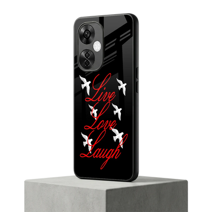 Live Love Laugh oneplus nord ce 3 lite mobile cover | shockproof glass phone case