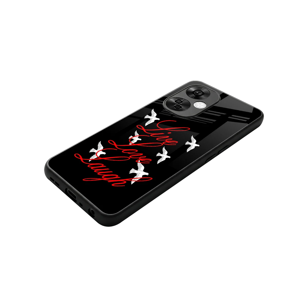 Live Love Laugh stylish phone case for oneplus nord ce 3 lite | glossy glass and slim fit